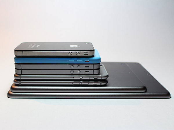 Unterschiedliche Smartphone Größen
